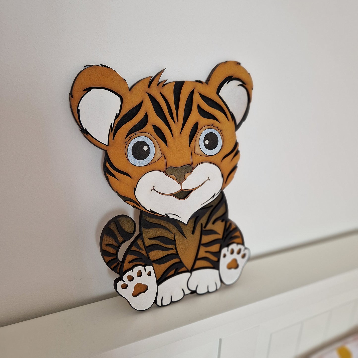 Tiger wall decoration for childrens room