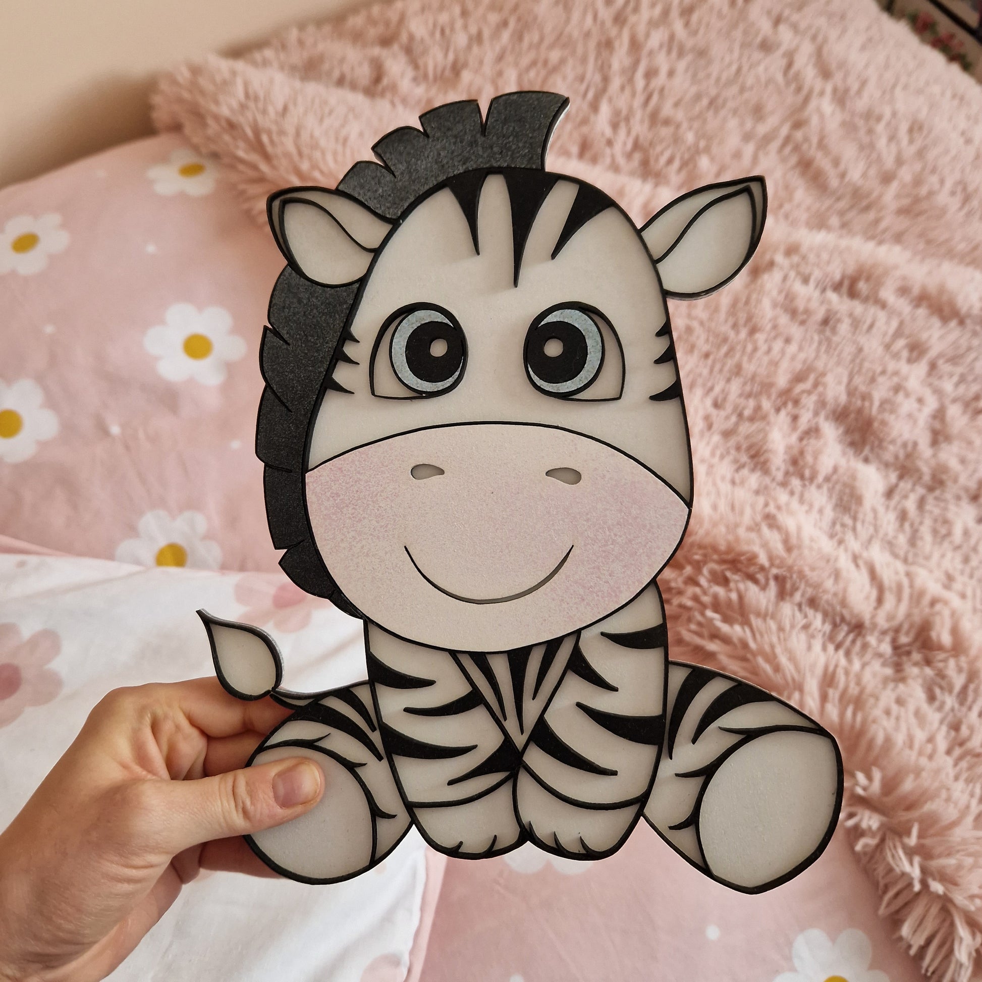 Zebra wall hanging decoration for childs room