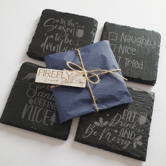 Christmas Slate Coasters