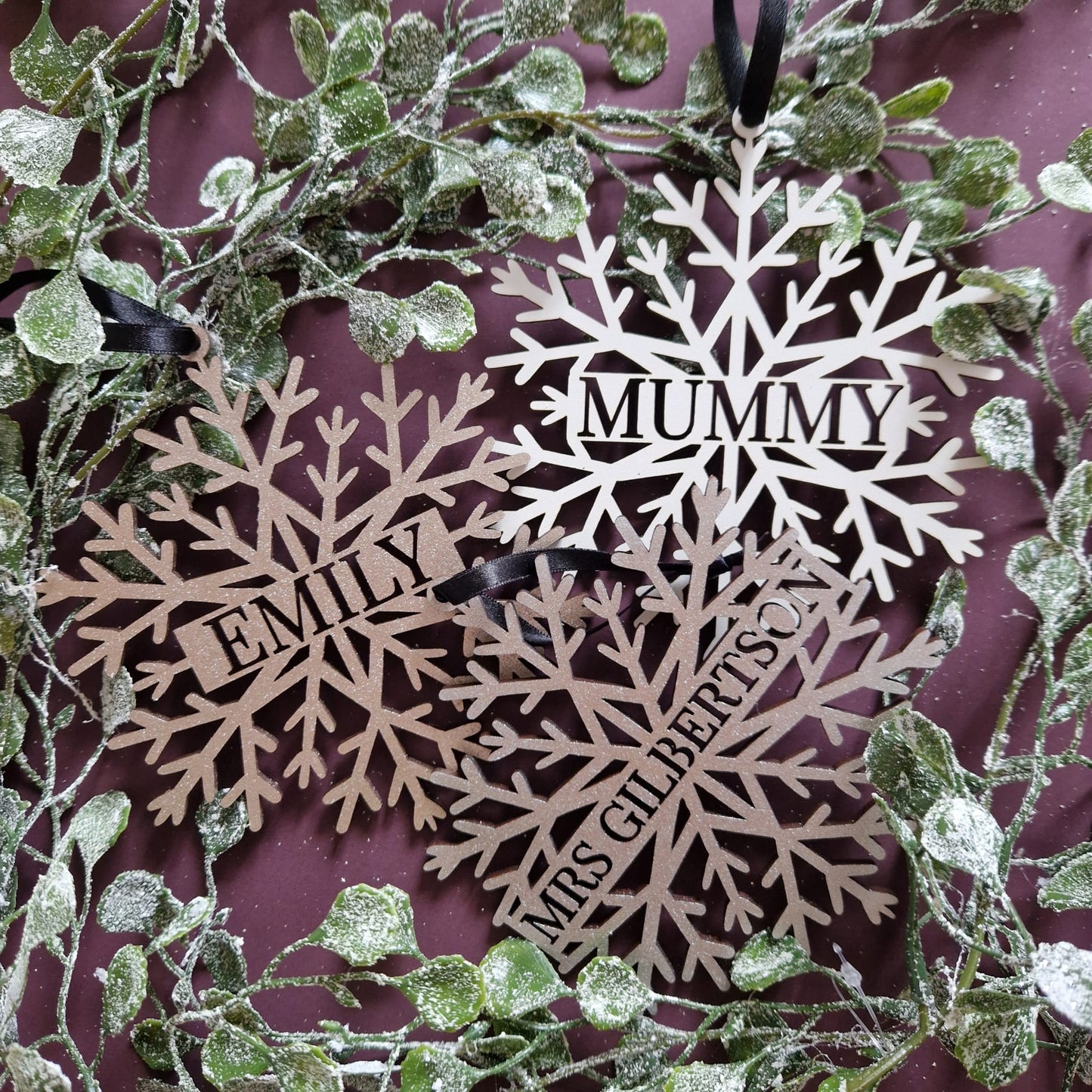 Personalised Christmas Snowflake Decoration