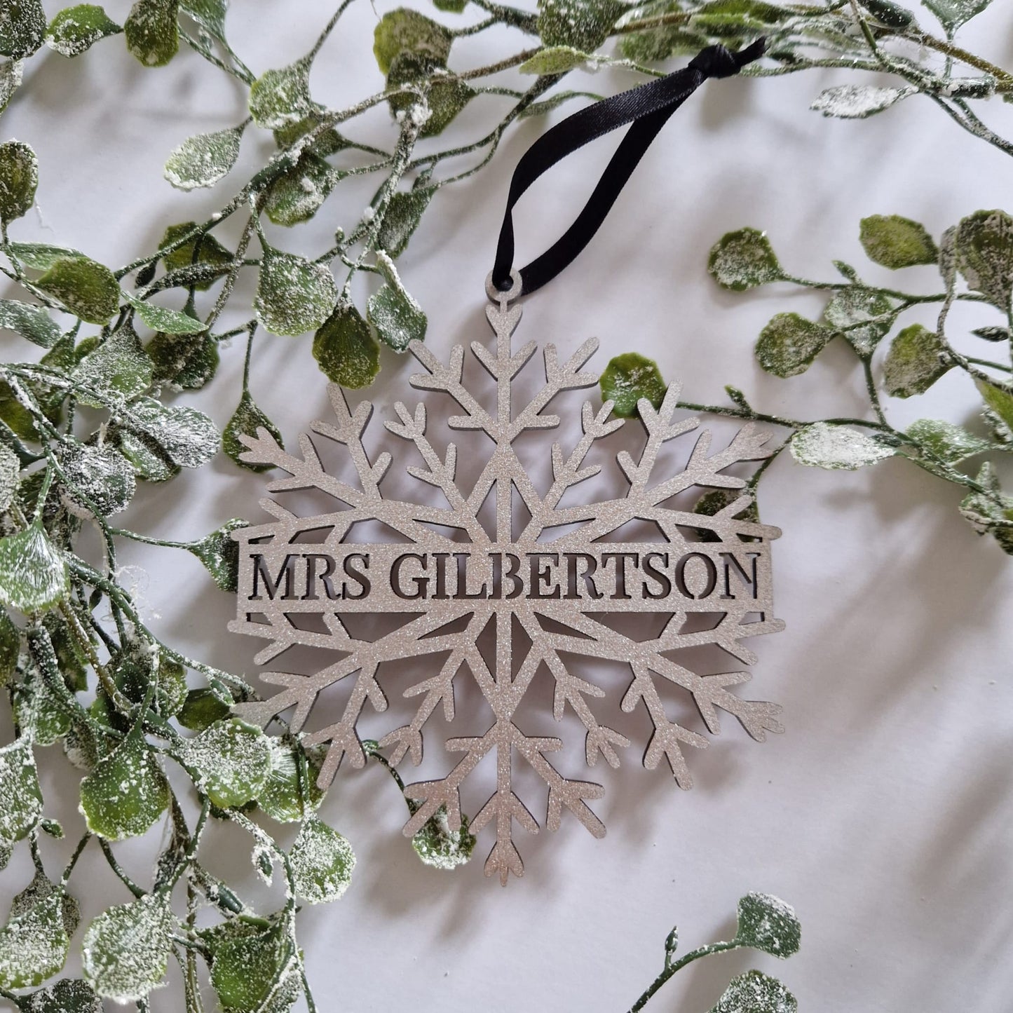 Personalised Christmas Snowflake Decoration