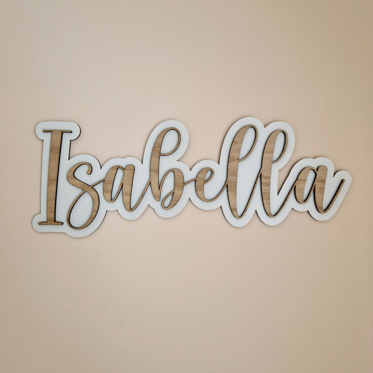 Wooden Layered Name