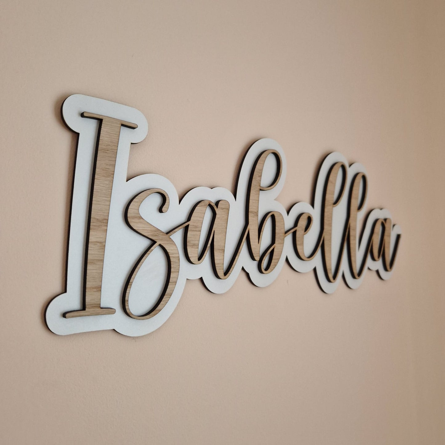 Wooden Layered Name