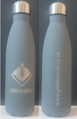 Company logo engraved water bottles